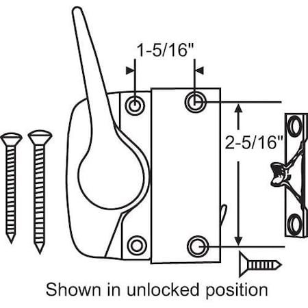 Strybuc Casement Sash Lock and Keeper 750-0531708